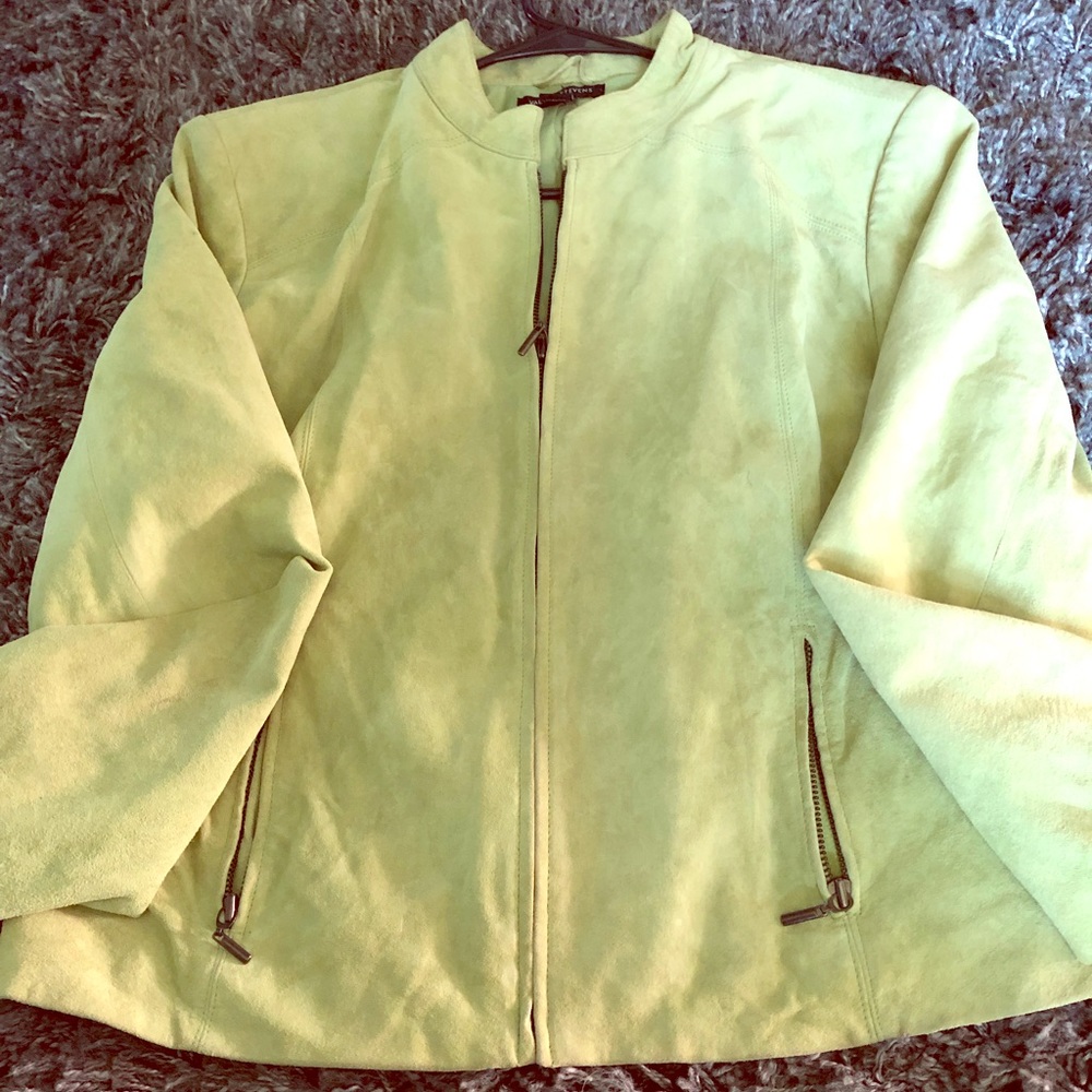 Beautiful green suede jacket